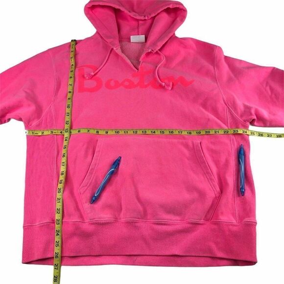 Champion Reverse Weave Hot Pink Boston Logo Sweatshirt Hoodie - Picture 4 of 8
